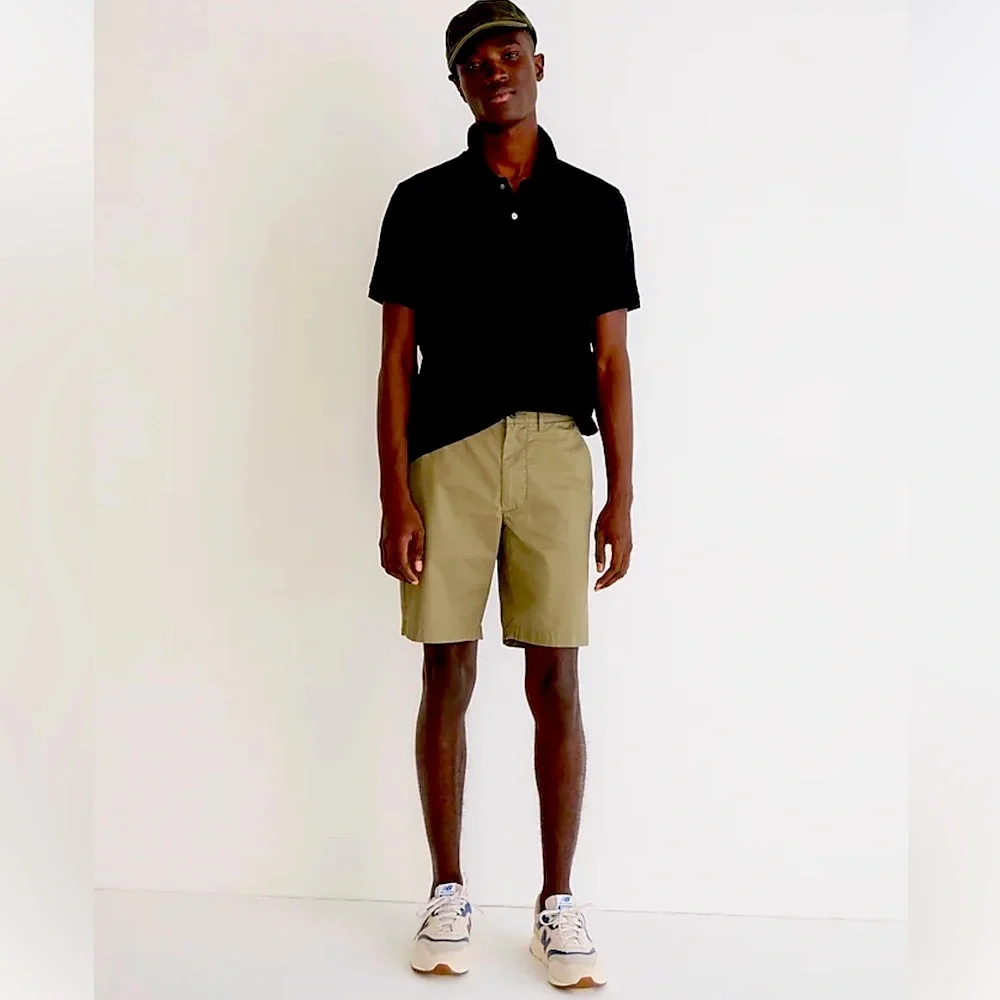 J. Crew - Mens 9” Cotton Stanton Short in British Khaki
